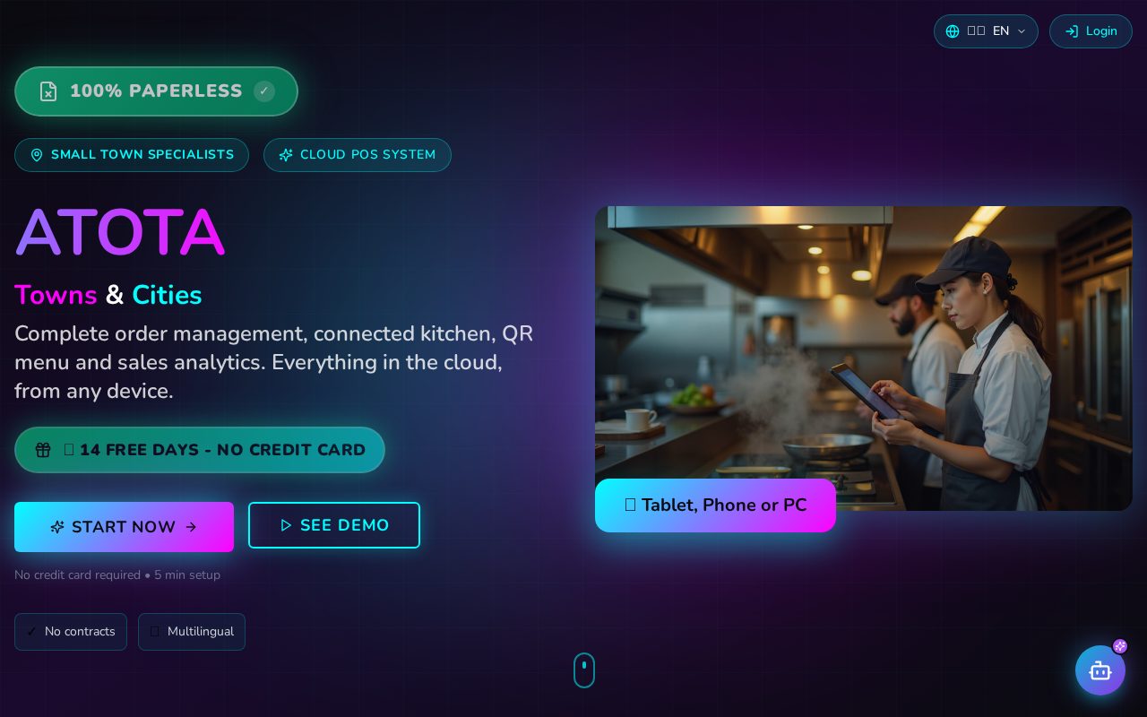 Atota — Software de comandas para restaurantes