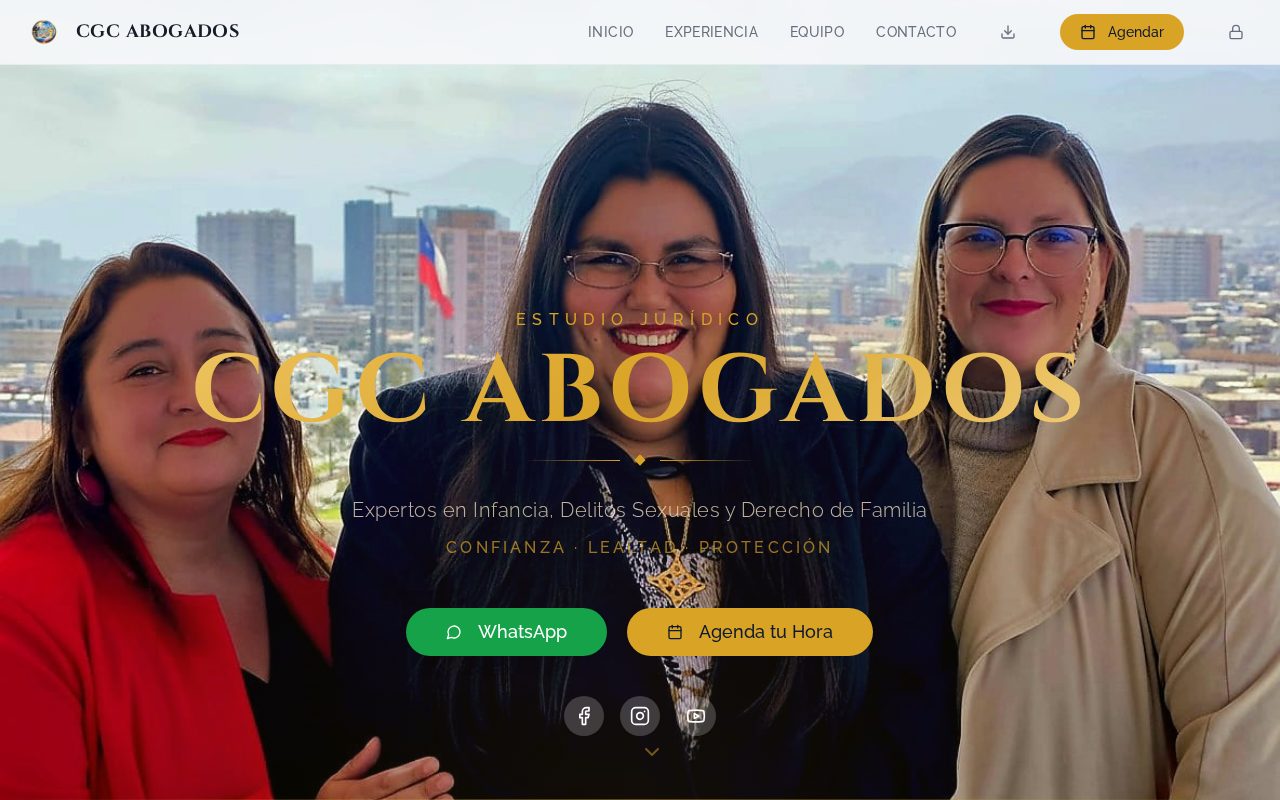 CGC Abogados — Sitio profesional, agenda y formación online