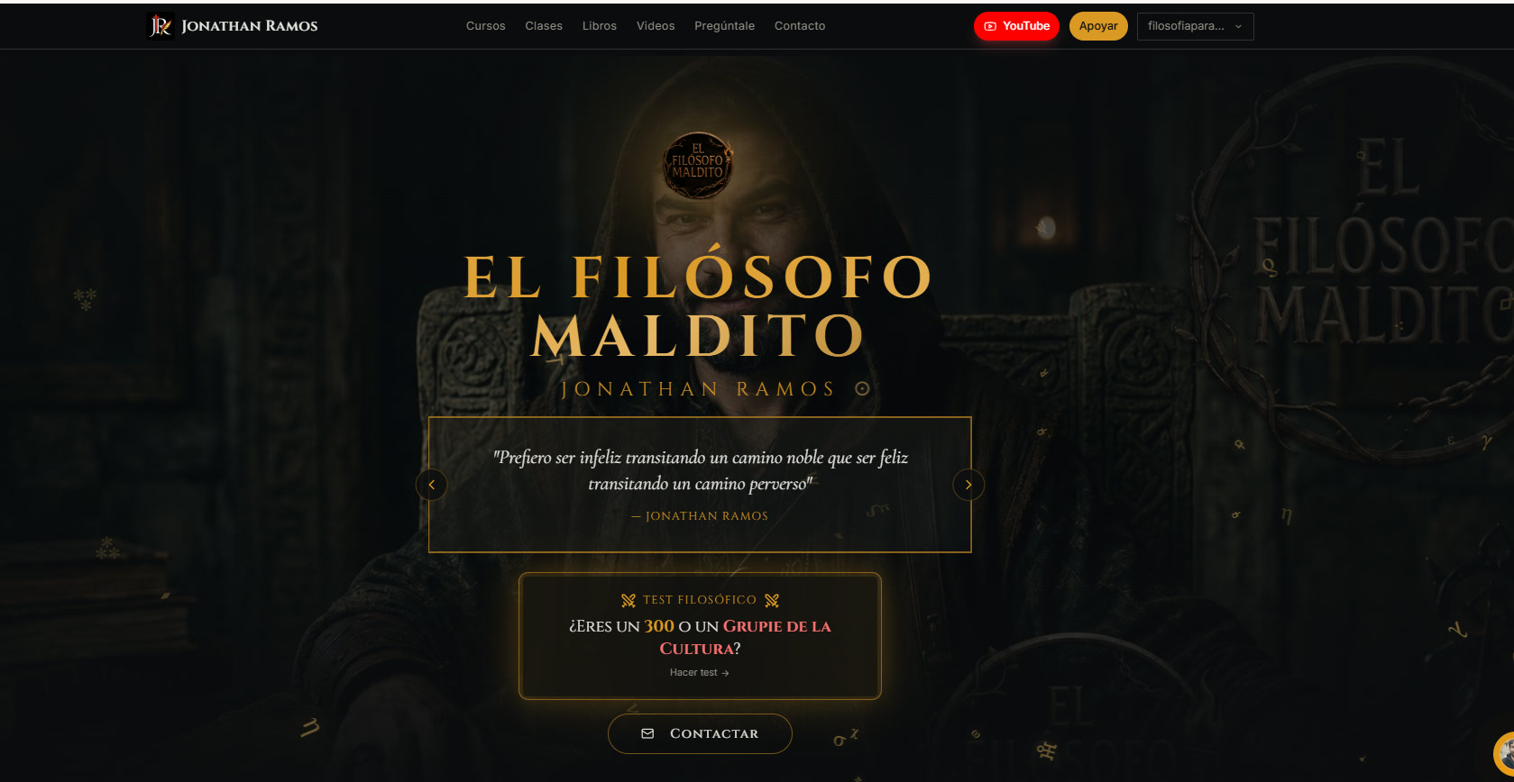 Filósofo Jonathan Ramos — Plataforma de cursos y recursos de filosofía
