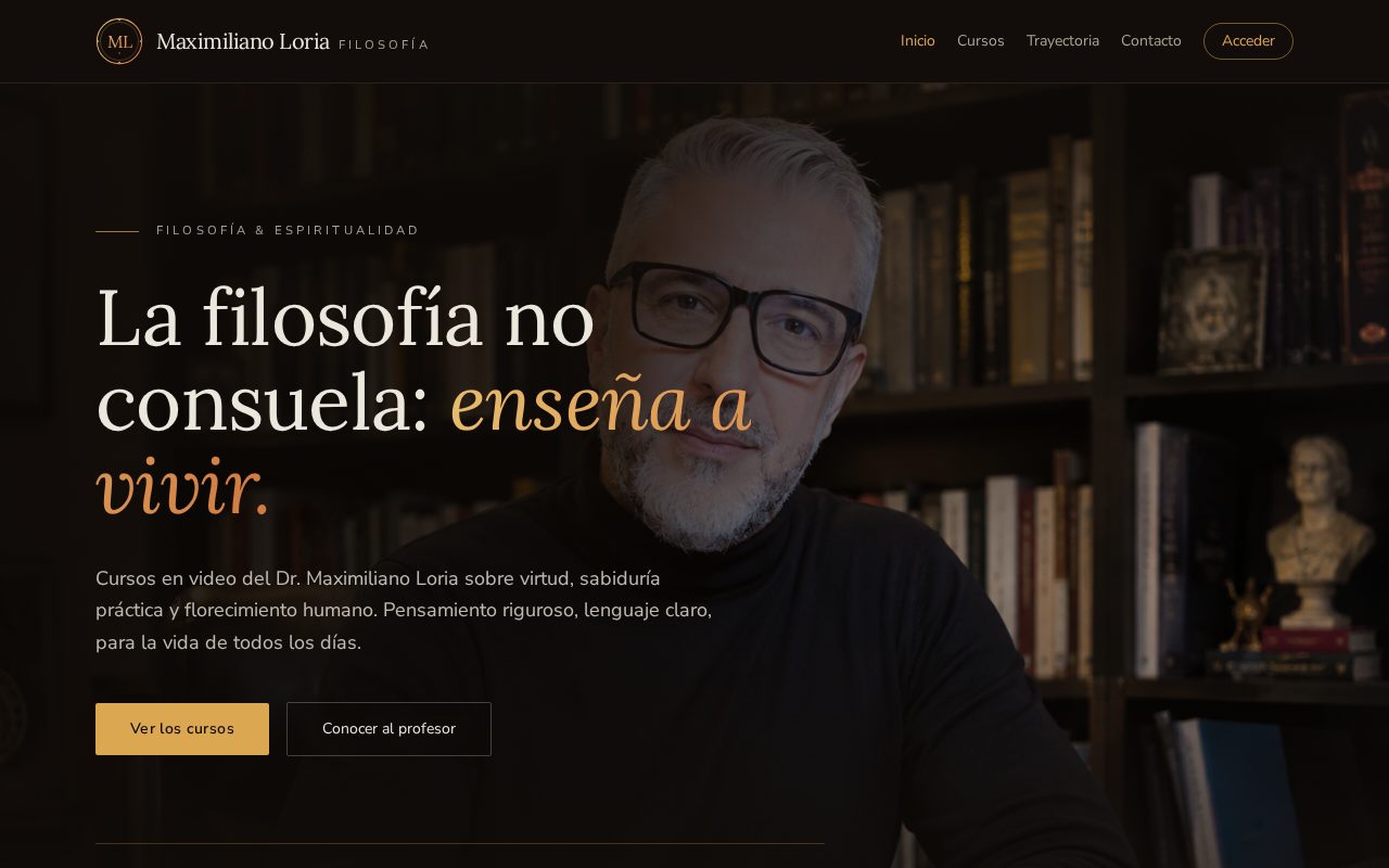 Dr. Maximiliano Loria — Marca personal académica y plataforma de cursos